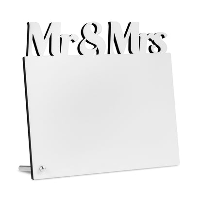 MDF Aufsteller Mr&Mrs mit Aufsteller bedruckbar Deko