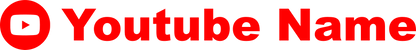 Aufkleber Vinylfolie Youtube Logo dein Name Auto Wohnmobil Dekor