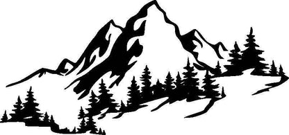 Aufkleber Vinylfolie Landschaft Berge Decal Auto Wohnmobil Deko