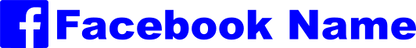 Aufkleber Vinylfolie Facebook Logo dein Name Auto Wohnmobil Dekor