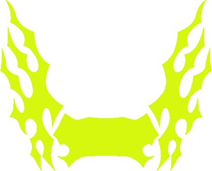 Aufkleber Vinylfolie Flammen Tribal Decal Auto