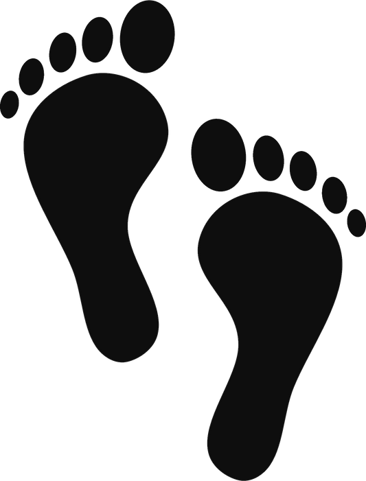 Footprint sticker