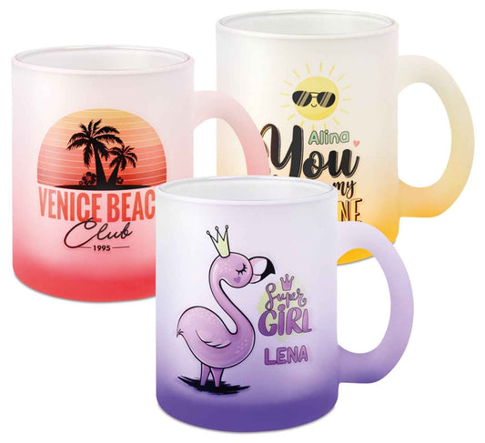 Glastasse mit Farbverlauf 10oz, Orca™ Coating
