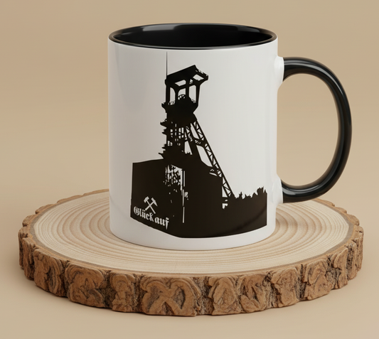 Keramiktasse Motiv Glück Auf Zeche Ruhrpott