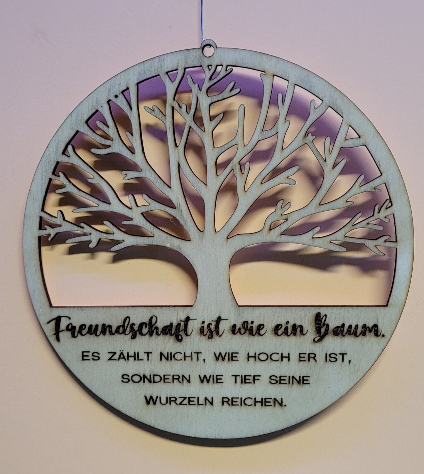 Holz-Dekohänger „Lebensbaum Freundschaft“