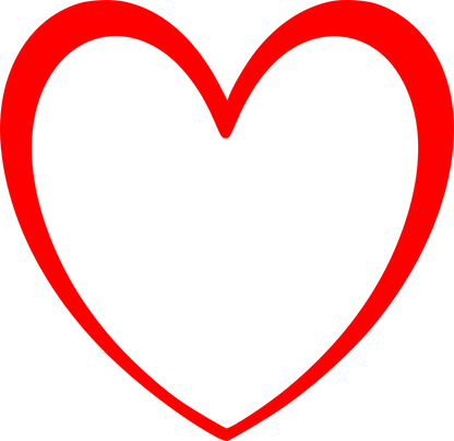Aufkleber Vinylfolie Herz Love Dekor