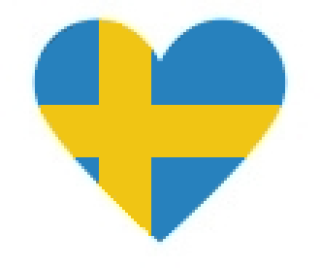 Aufkleber Herz Norwegen