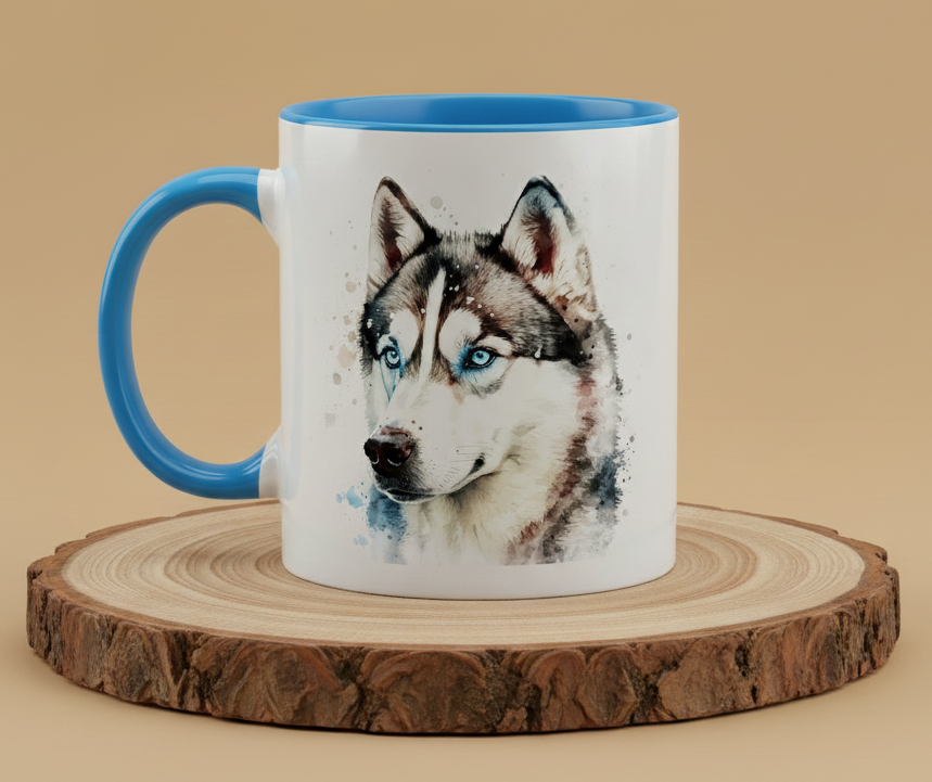 Keramiktasse Siberian Husky