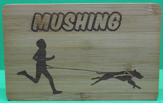 Frühstücksbrett  Motiv Zughundesport  Mushing, Cani Cross