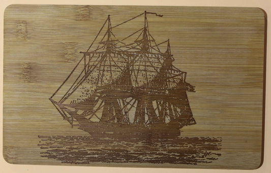 Frühstücksbrettchen Segelschiff Windjammer