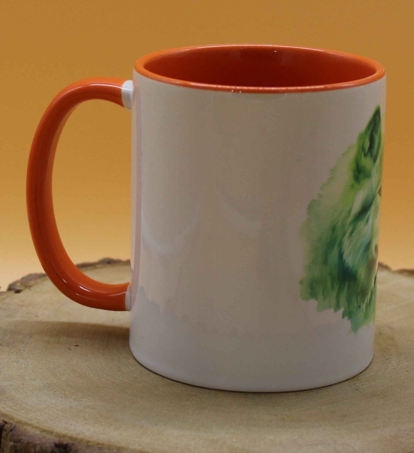 Keramiktasse Motiv Wolf