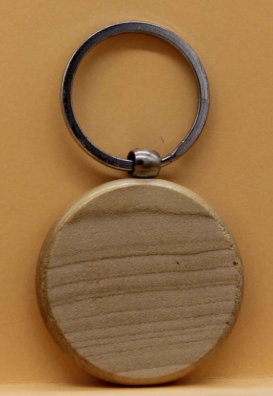 Schlüsselanhänger Bambus rund