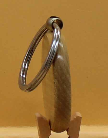 Schlüsselanhänger Bambus rund