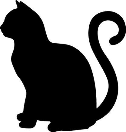 Aufkleber Vinylfolie Katze Deko Auto