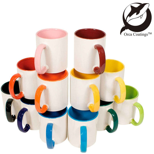 Keramiktasse TWO TONES & HANDLE 11oz