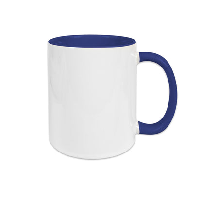 Keramiktasse TWO TONES HANDLE 11oz Sublistar Coating kobaltblau