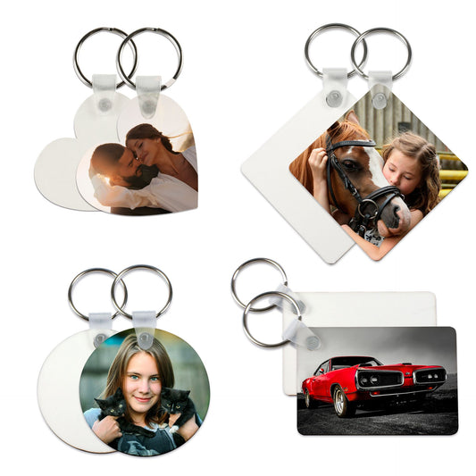 Sublistar® MDF keychain white glossy