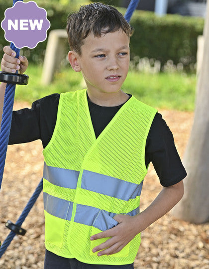 Kinder Mesh Warnweste - KWM Korfu