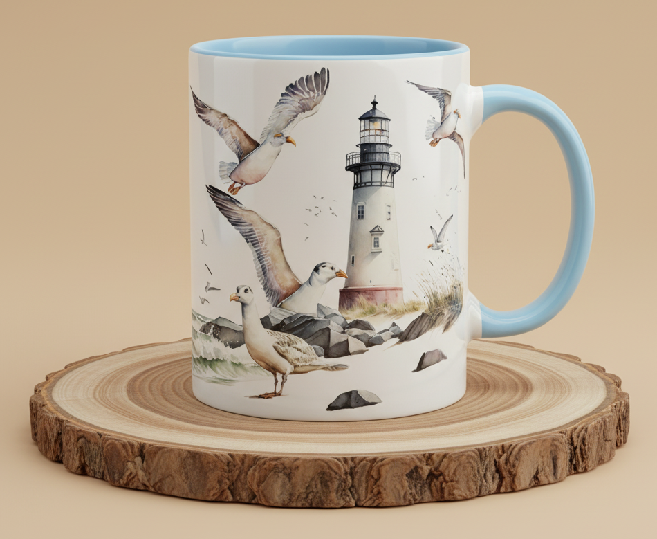 Keramiktasse Maritimes Flair