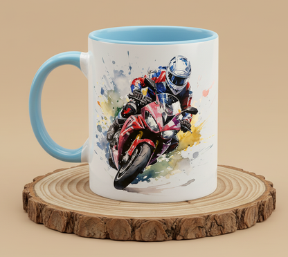 Keramiktasse Motorrad