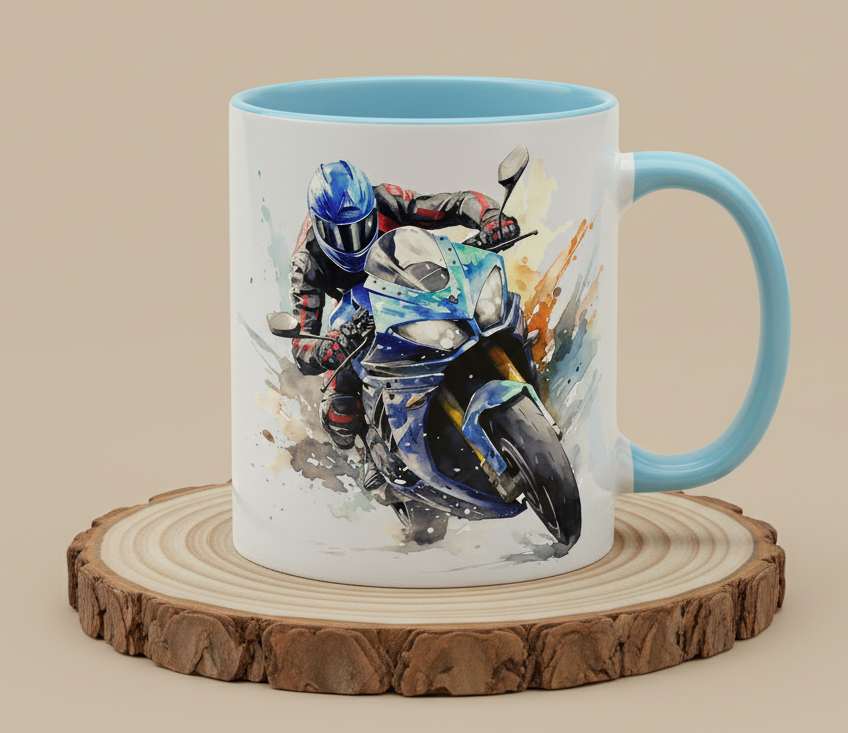 Keramiktasse Motiv Motorrad
