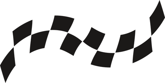 Aufkleber Rennflagge