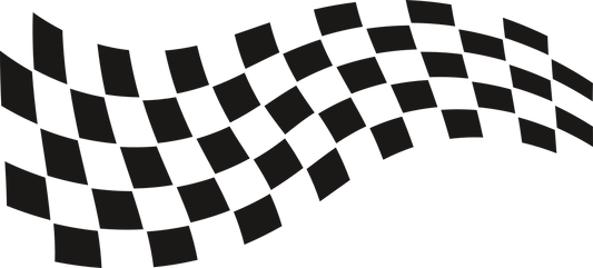 Aufkleber Rennflagge