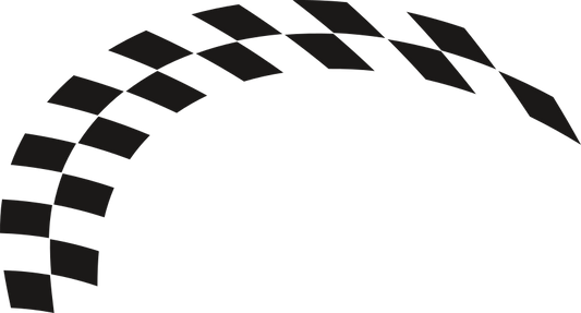 Aufkleber Rennflagge