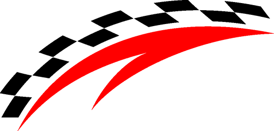 Aufkleber Rennflagge