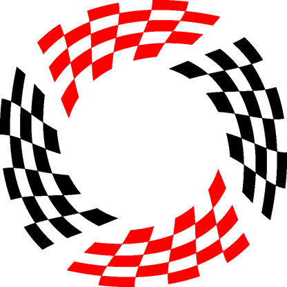 Aufkleber Vinylfolie Racing Rennen Rennflagge Tribal Decal 