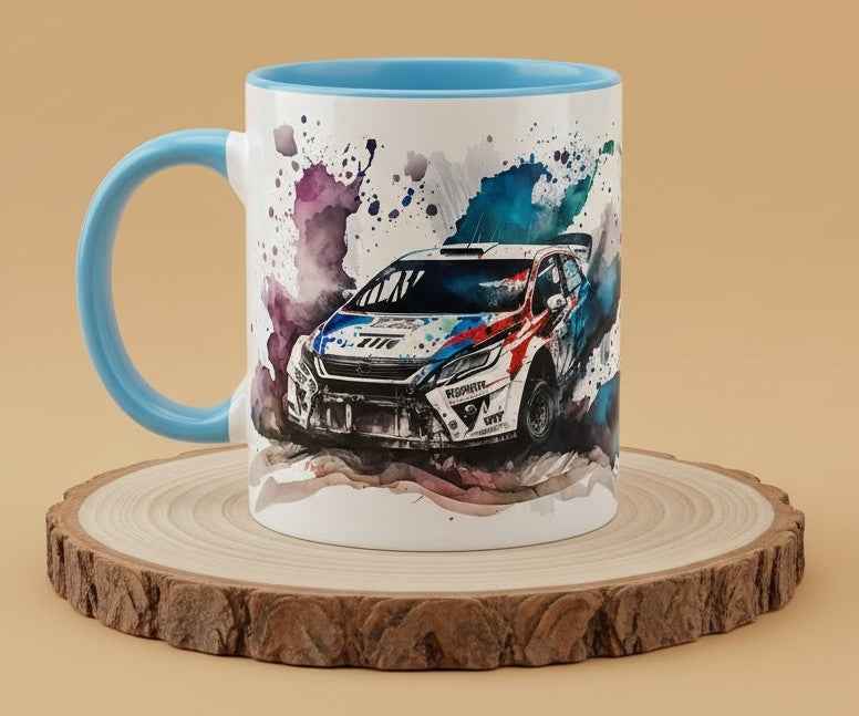Keramiktasse Rally Auto