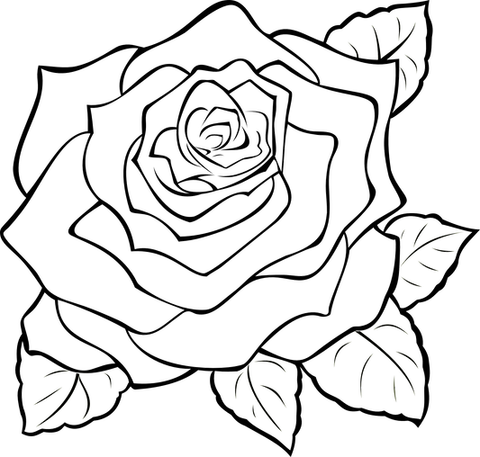 Aufkleber Rose