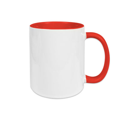 Keramiktasse TWO TONES HANDLE 11oz Sublistar Coating rot