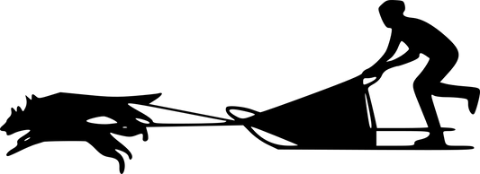 Aufkleber  4er Zughundegespann