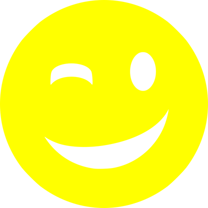Aufkleber Smiley zwinkern