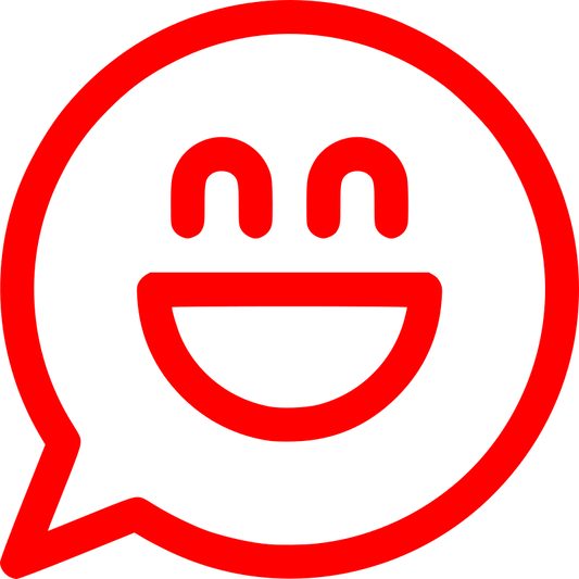 Aufkleber Smiley Sprechblase