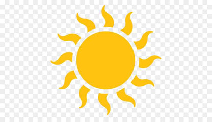 Aufkleber Vinylfolie Sonne