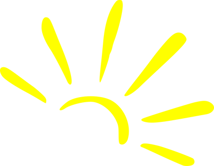 Aufkleber Vinylfolie Sonne