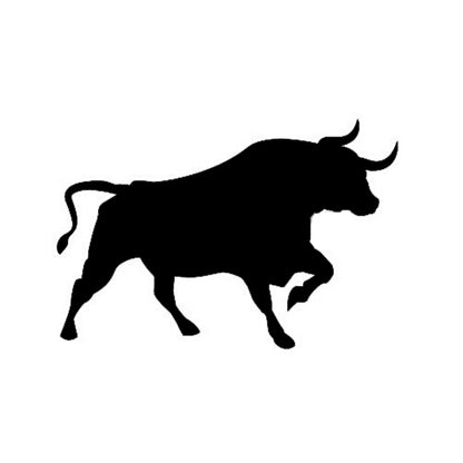 Aufkleber Vinylfolie Stier Deko Auto