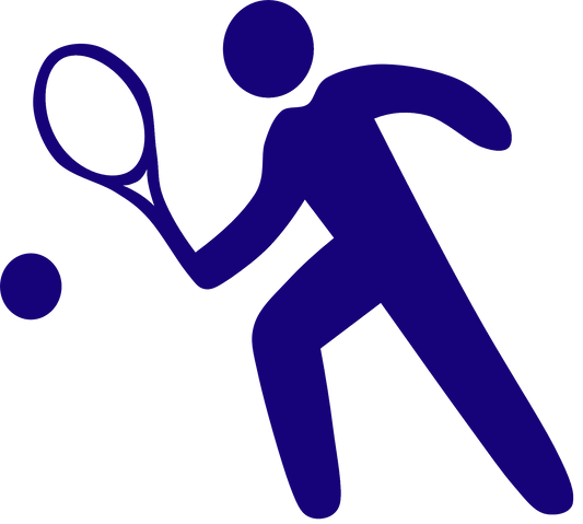 Aufkleber Tennis