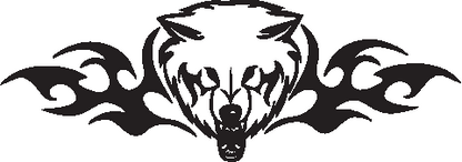 Aufkleber Wolf Decal Auto KFZ