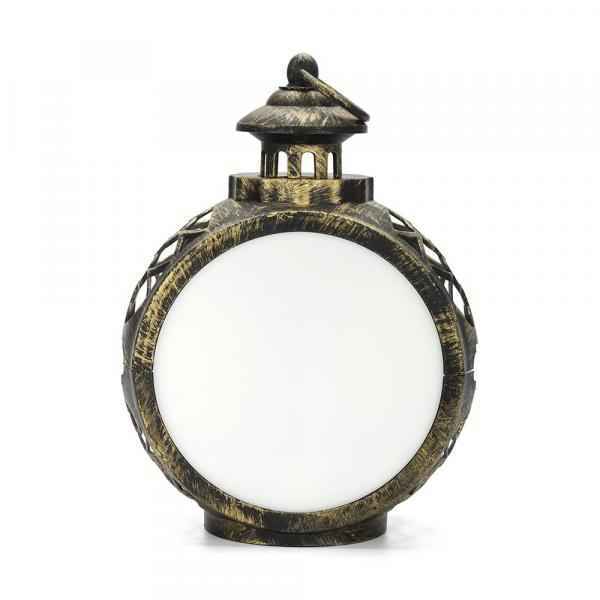 Laterne Farbe Vintage Wölfe Optik large mit LED